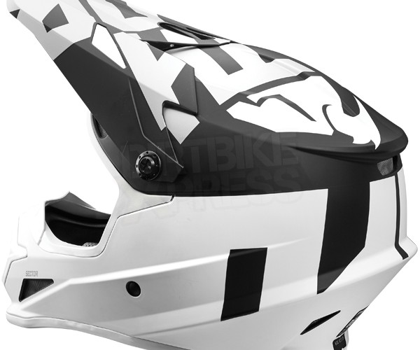 white motocross helmet