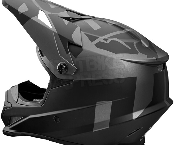 black motocross helmet