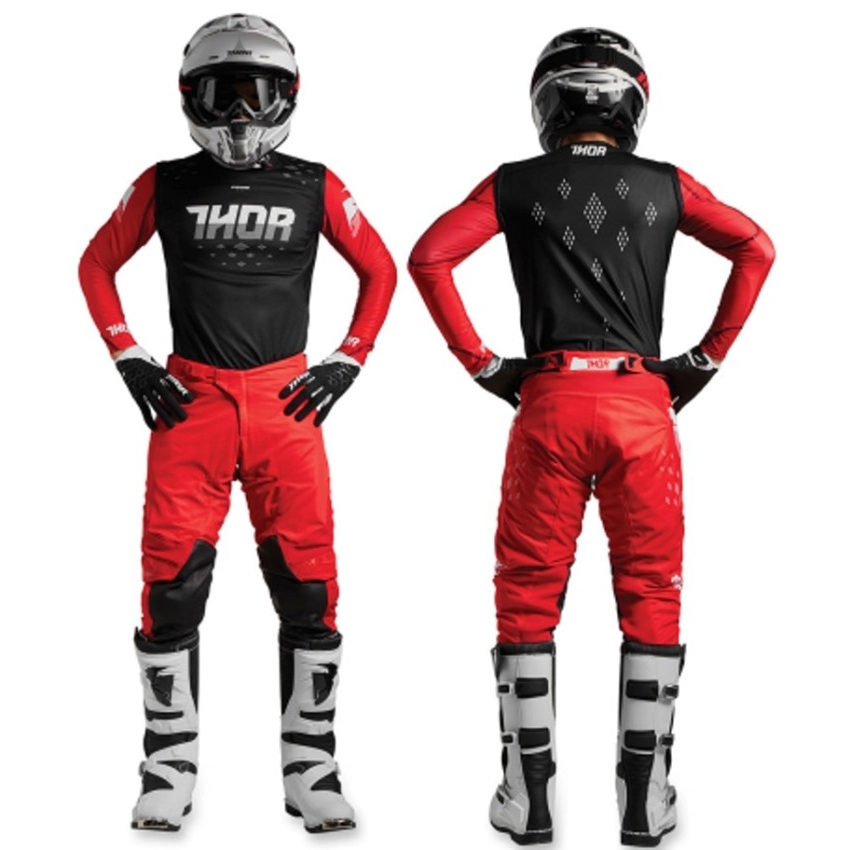 red motocross gear